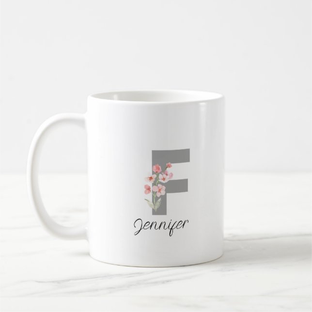 Mug Nom personnalisé élégant et chic (Gauche)