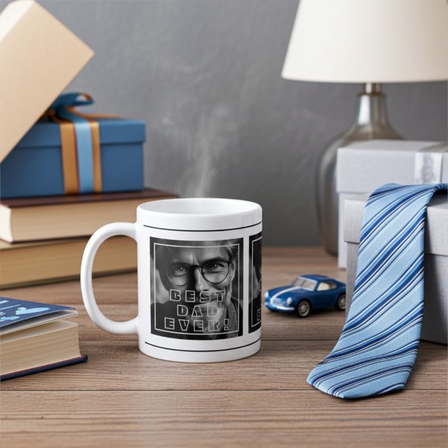 Mug Nom personnalisé et Fête des pères photo (Créateur téléchargé)