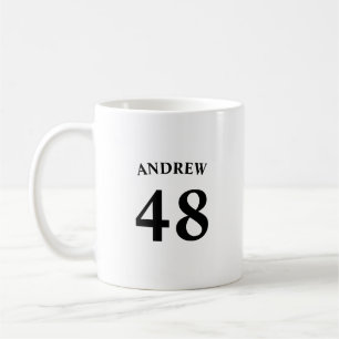 Mug Nom personnalisé et numéro de maillot