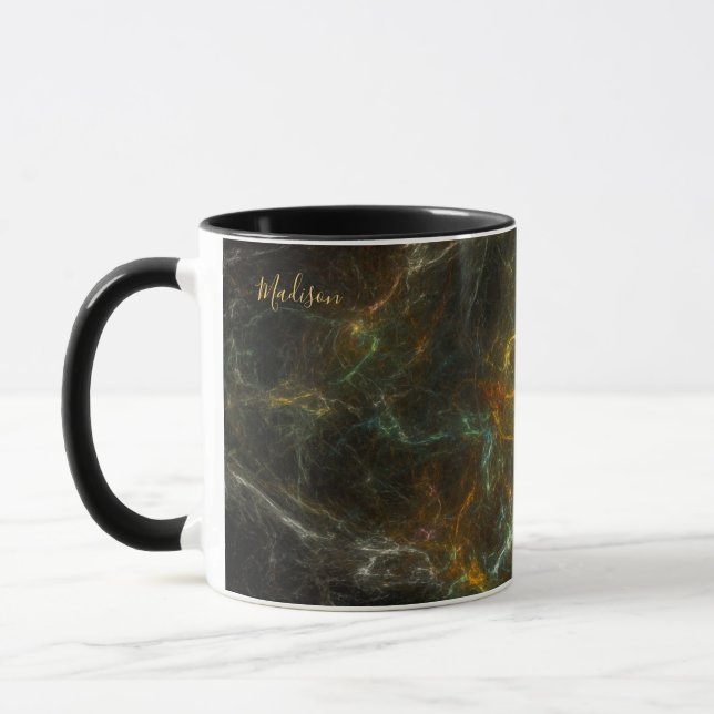 Mug Nom personnalisé Etoile Champ taches (Gauche)