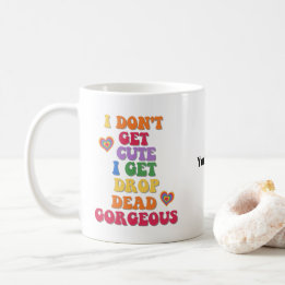 Mug Nom personnalisé Funny Colorée LGBTQ Pride café Mu