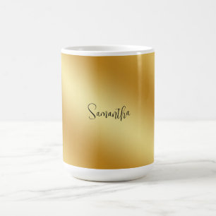 Mug Nom personnalisé Gold