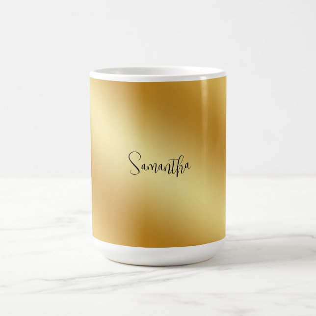 Mug Nom personnalisé Gold (Centre)