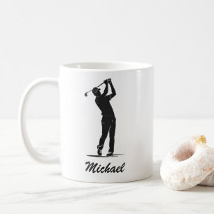 Mug Nom personnalisé Golf Player Golfer Golf