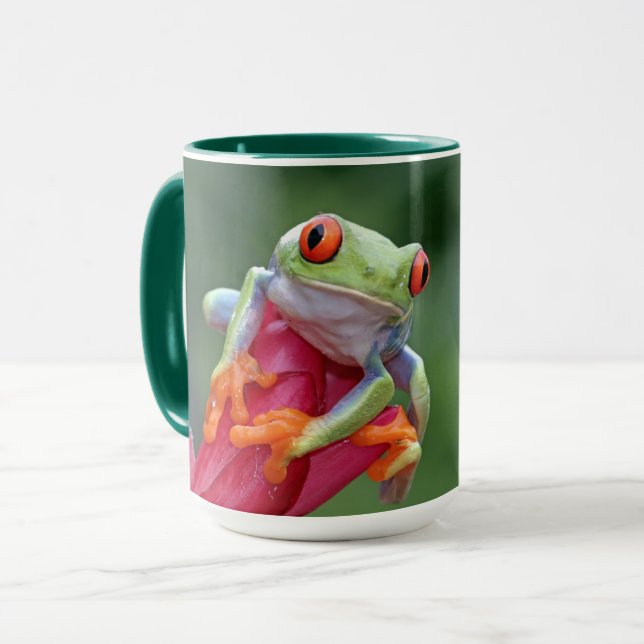 Mug Nom personnalisé Grenouilles (Devant gauche)