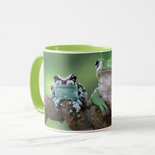 Mug Nom personnalisé Grenouilles (Devant gauche)