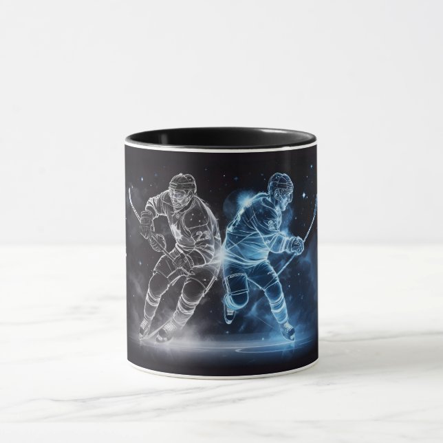 Mug Nom personnalisé Hockey sur glace (Centre)