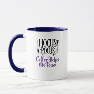 Mug Nom personnalisé 'Hocus Pocus Café m'aide à me Con
