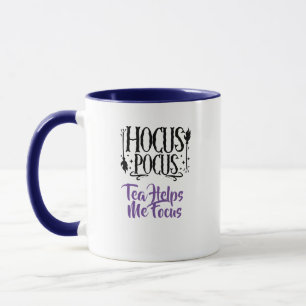 Mug Nom personnalisé 'Hocus Pocus Tea m'aide à me conc