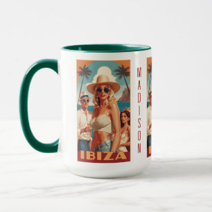 Mug Nom personnalisé Ibiza, Espagne Poster de voyage