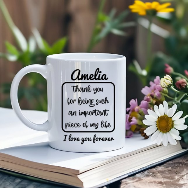 Mug Nom personnalisé Idée cadeau Anniversaire Citation (Créateur téléchargé)