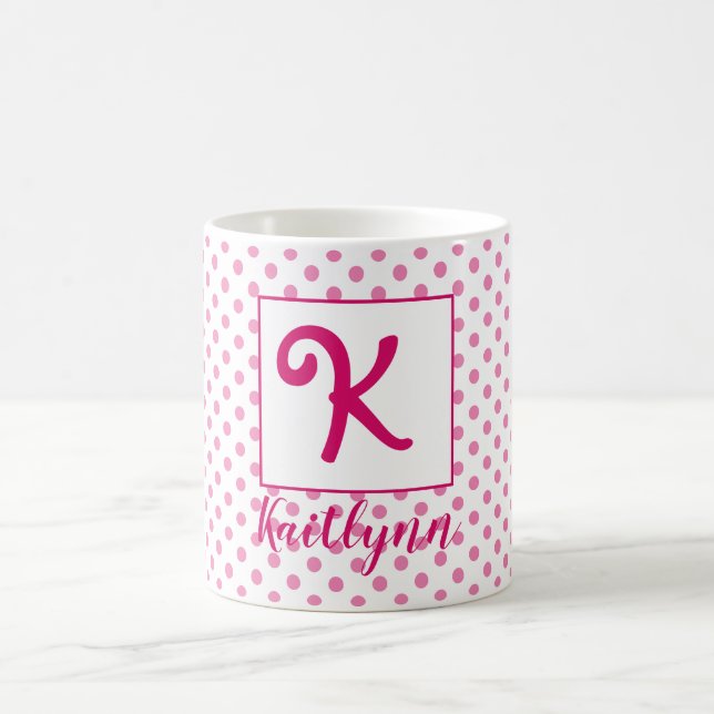 Mug Nom personnalisé/ initial (Centre)