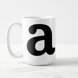 Mug Nom personnalisé Initial Stylé Moderne Minimaliste