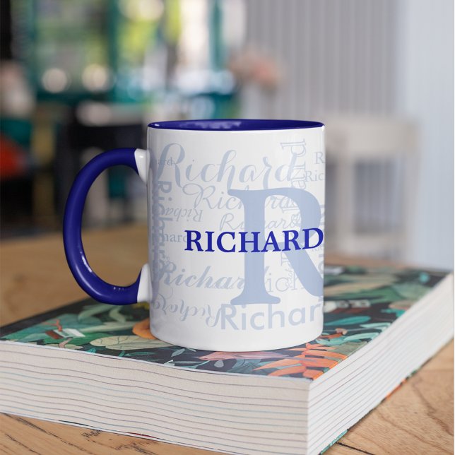 Mug nom personnalisé + initiales personnalisées monogr (Créateur téléchargé)