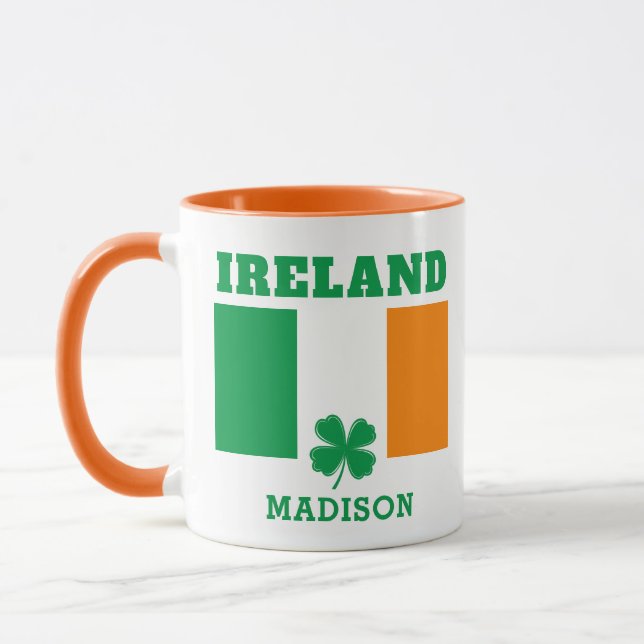 Mug Nom personnalisé Irlande (Gauche)