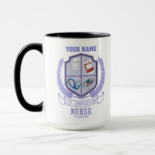 Mug Nom personnalisé IV Ligue Infusion Nurse