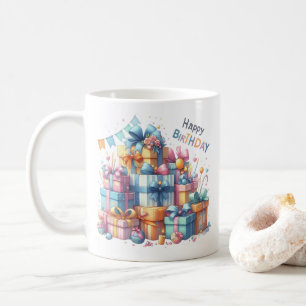Mug Nom personnalisé Joyeux anniversaire