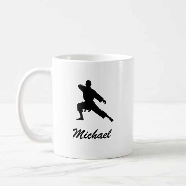 Mug Nom personnalisé Karate / Taekwondo / judo (Gauche)