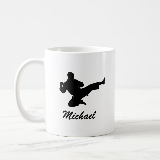 Mug Nom personnalisé Karaté / Taekwondo / judo (Gauche)