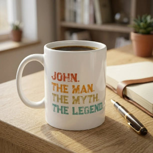 Mug Nom personnalisé L'Homme Le Mythe La Légende
