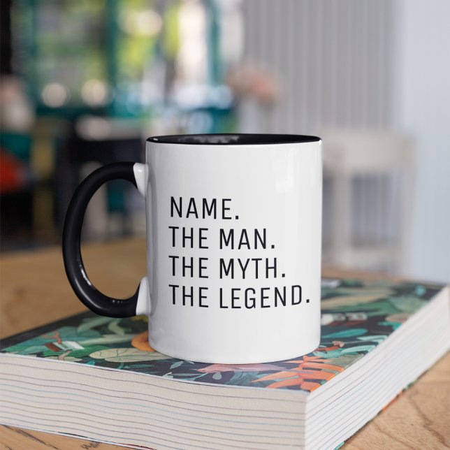 Mug Nom Personnalisé L'Homme Le Mythe La Légende Coff (Créateur téléchargé)