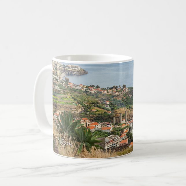 Mug Nom personnalisé Madeira Portugal (Devant gauche)