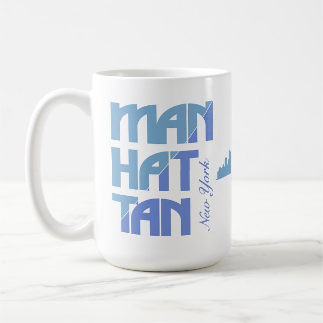 Mug Nom personnalisé Manhattan New York (Gauche)