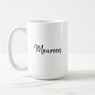 Mug Nom personnalisé Maureen avec avertissement