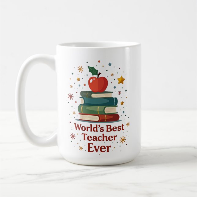 Mug Nom personnalisé – Meilleur professeur du monde (Gauche)