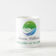 Nom personnalisé Meilleure pâte à café Golfer