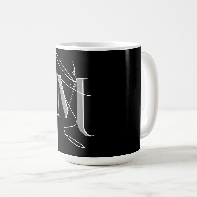 Mug Nom personnalisé mignon initiales Fille (Devant droit)