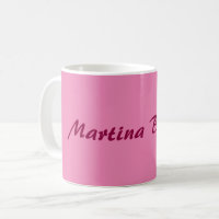 Nom personnalisé Minimaliste rose moderne