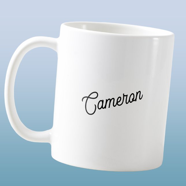 Mug Nom personnalisé moderne (Créateur téléchargé)