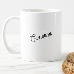 Mug Nom personnalisé moderne<br><div class="desc">Conception personnalisée de nom dans une police moderne.</div>