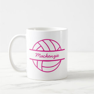 Mug Nom personnalisé Monogram Volleyball