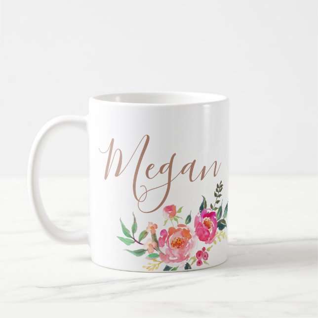 Mug nom personnalisé monogrammed (Gauche)