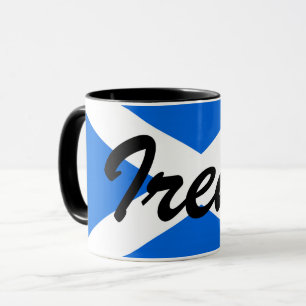 Mug Nom personnalisé Mugcnt Scottish Flag