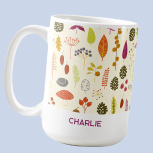 Mug Nom personnalisé Nature Forêt Bois
