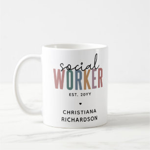 Mug Nom personnalisé Offres de diplôme d'un travailleu