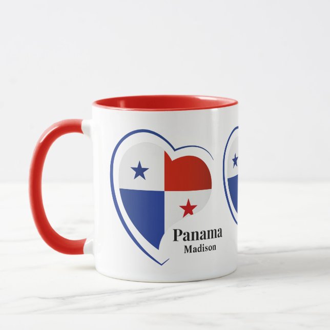 Mug Nom personnalisé Panama Love (Gauche)