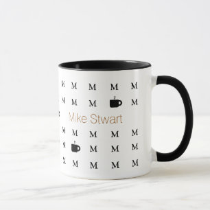 Mug nom personnalisé . personnalisé moderne