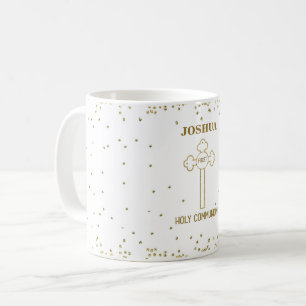 Mug Nom personnalisé Première Sainte Communion Croix d