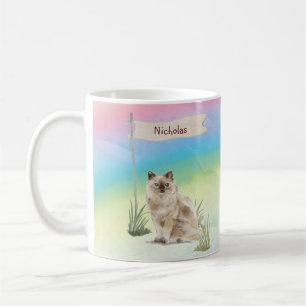 Mug Nom personnalisé Ragdoll Chat Pet