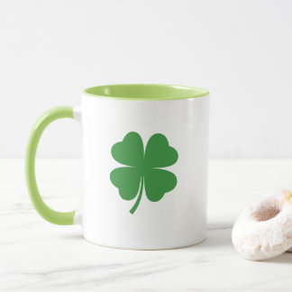 Mug Nom personnalisé Retro Irish Luck Clover