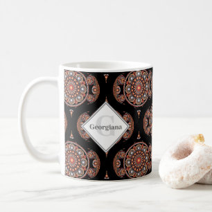 Mug Nom personnalisé Retro Safari Sunset Bohemian Mand