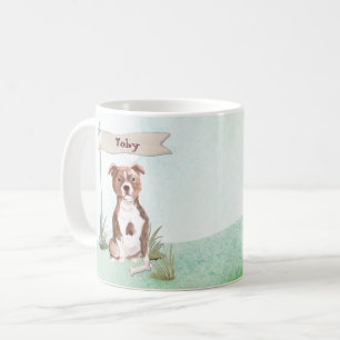 Mug Nom personnalisé Staffordshire Bull Terrier chien
