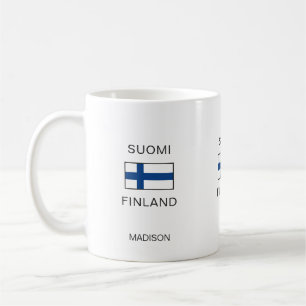Mug Nom personnalisé Suomi Finlande