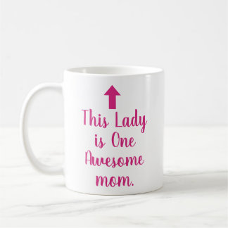 MUG NOM PERSONNALISÉ & TEXTE DRÔLE SIMPLE ÉLÉGANT MAMA