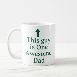 MUG NOM PERSONNALISÉ & TEXTE DRÔLE SIMPLE ÉLÉGANT PAPA