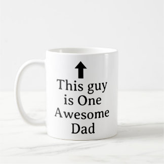 MUG NOM PERSONNALISÉ & TEXTE DRÔLE SIMPLE ÉLÉGANT PAPA
